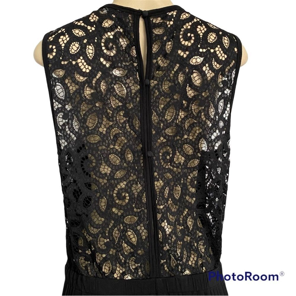 Trina Turk Kimberlina Black Lace Back Jumpsuit M - Picture 4 of 10